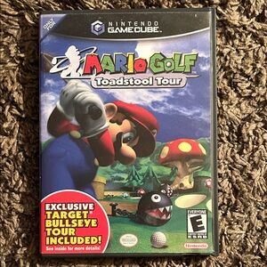 Nintendo GameCube Mario Golf: Toadstool Tour - Black and Red